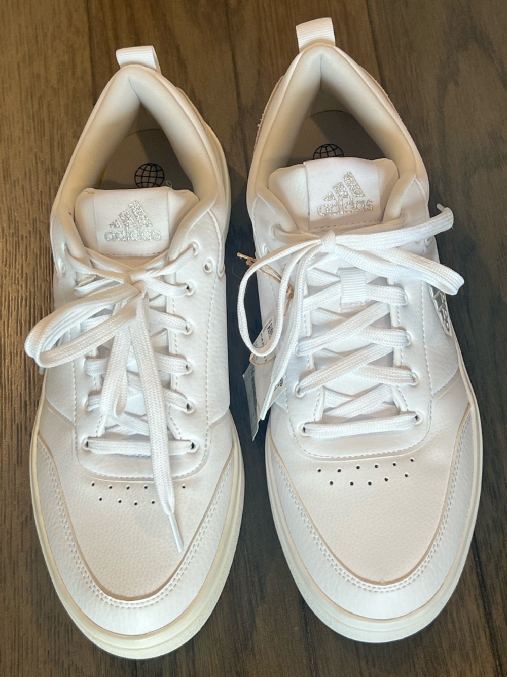 adidas Women’s All-White Low-Top Sneakers
